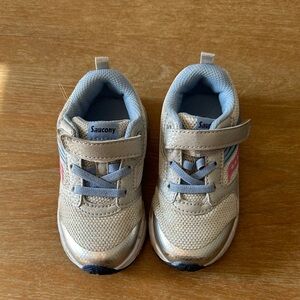 Saucony Kids Sneakers - Tan and Blue